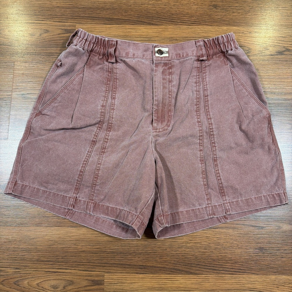 The Territory Ahead Mens Shorts Size M Mauve Red Casual Hiking Adjustable VTG